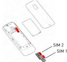 WIKO KAR 2 - Die SIM-Karte einsetzen - 1