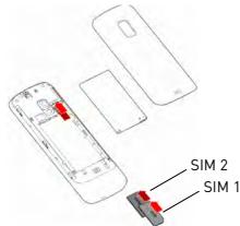 WIKO KAR 2 - Installing the SIM card - 1