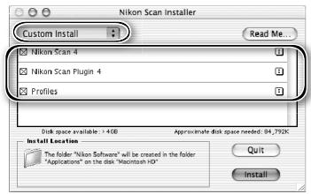 NIKON COOLSCAN 9000ED - Custom Install (Macintosh Only) - 1