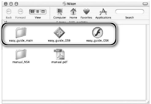 NIKON COOLSCAN 9000ED - Viewing the Easy Scanning Guide (Macintosh) - 1