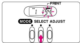 PRINT 1 194 MODE SELECT ADJUST