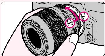 NIKON F60 - Installation de l'objectif - 1