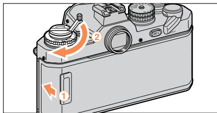 NIKON FM3A - Fermez le dos de l'appareil et tendez le film. - 1