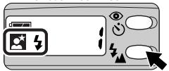 Diagram showing a device interface with icons for battery, photo, eye, and navigation buttons