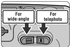 For wide-angle For telephoto