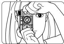 NIKON LITE TOUCH ZOOM 130ED-QD - Prise en main correcte de l'appareil - 2