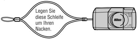 Legen Sie diese Schleife um Ihren Nacken.