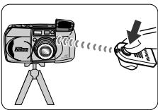 NIKON LITE TOUCH ZOOM 130ED-QD - Drücken Sie die Taste 📷, bis “💡” im LC-Display erscheint. - 3