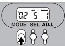 NIKON LITE TOUCH ZOOM 70WS-QD - ■ Sélectionnez l'indicateur date/heure en appuyant sur le bouton MODE. - 1