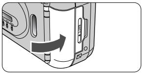 NIKON LITE TOUCH ZOOM 70WS-QD - Schließen Sie den Batteriefachdeckel. - 1