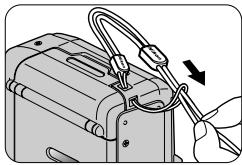 NIKON LITE TOUCH ZOOM 70WS-QD - Attaching the strap - 1