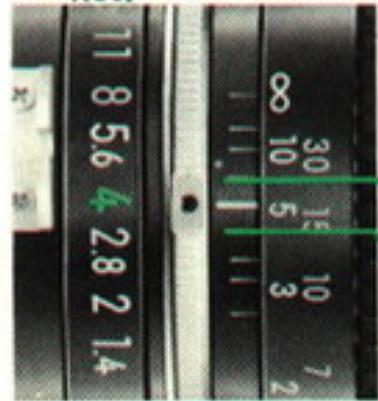 NIKON NIKKORMAT EL - Échelle de profondeur de champ - 1