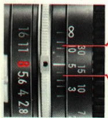 NIKON NIKKORMAT EL - Échelle de profondeur de champ - 4