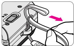 NIKON NUVIS 200 - Attaching the wrist strap - 1