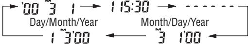NIKON ONE TOUCH ZOOM 90-QD - Select the date/time indicator by pressing the MODE button. - 2
