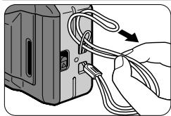 NIKON ONE TOUCH ZOOM 90-QD - Fixation de la dragonne - 1