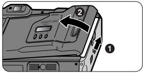 NIKON ONE TOUCH ZOOM 90-QD - Open the camera back. - 1