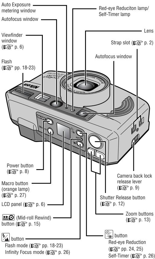 NIKON ONE TOUCH ZOOM 90-QD - Camera parts (Body) - 1