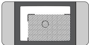 NIKON ONE TOUCH ZOOM 90-QD - Richten Sie die Kamera so aus, daß sich der gewünschte Bildausschnitt innerhalb der Parallaxausgleichsmarkierungen befindet. - 1