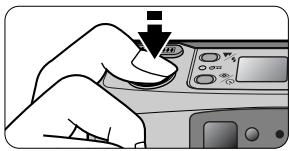 NIKON ONE TOUCH ZOOM 90-QD - Lightly press the button and confirm the green LED lights up. - 1