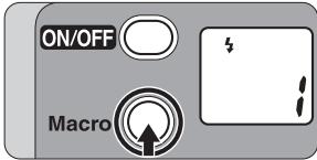 NIKON ONE TOUCH ZOOM 90-QD - Press the Macro button. - 1
