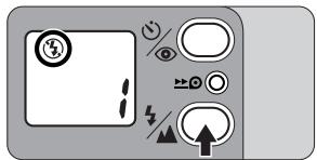 NIKON ONE TOUCH ZOOM 90-QD - Press the button until " ② " appears on the LCD panel. - 1