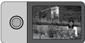NIKON ONE TOUCH ZOOM 90S-QD - Halten Sie den Ausloser leicht gedrückt, wahlen Sie den gewünschten Bildausschnitt, und drucken Sie den Ausloser dann ganz. - 1