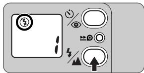 NIKON ONE TOUCH ZOOM 90S-QD - Press the button until " ② " appears on the LCD panel. - 1