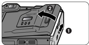 NIKON ONE TOUCH ZOOM 90S-QD - Open the camera back. - 1