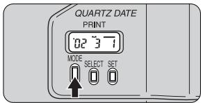 NIKON ONE TOUCH ZOOM 90S-QD - Select the date/time indicator by pressing the MODE button. - 1