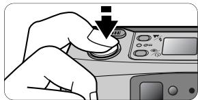 NIKON ONE TOUCH ZOOM 90S-QD - Compose the picture, then lightly press the Shutter Release button halfway. - 1