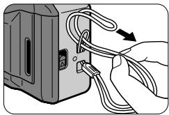 NIKON ONE TOUCH ZOOM 90S-QD - Attaching the strap - 1