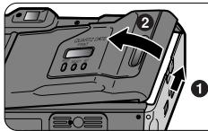 NIKON ONE TOUCH ZOOM 90S-QD - Öffnen Sie die Kamerarückwand. - 1