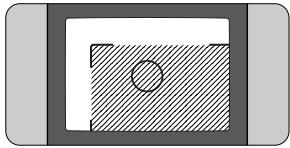 NIKON ONE TOUCH ZOOM 90S-QD - Composez l'image à l'intérieur des repères de correction de parallax. - 1