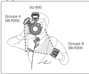 NIKON SB-R200 - Mode flash macro deux éclairages (un flash fixé devant l'objet + un autre tenu en main) - 2
