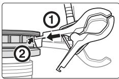NIKON SB-R200 - Fixation du bras flexible SW-C1 au SX-1 - 2