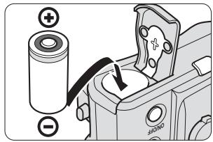 NIKON SB-R200 - Installation des piles dans le SB-R200 - 2