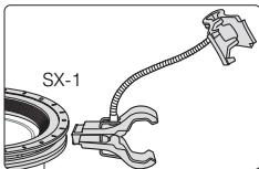 NIKON SB-R200 - Fixation du bras flexible SW-C1 au SX-1 - 1