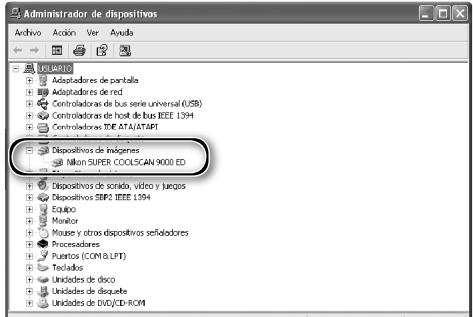 NIKON SUPER COOLSCAN LS-9000 ED - Compruebe que el escaner aparece como un dispositivo de imagenes - 1