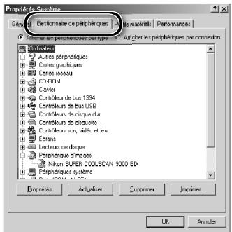 NIKON SUPER COOLSCAN LS-9000 ED - Vérification de l'enregistrement du périhérique (Windows uniquement) - 2