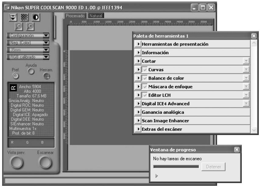 NIKON SUPER COOLSCAN LS-9000 ED - Abra la ventana de escaneado - 1