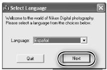 NIKON SUPER COOLSCAN LS-9000 ED - Introduzca el CD de Nikon Scan en la unidad de CD-ROM - 1