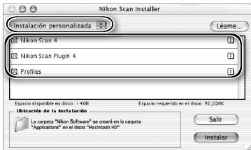NIKON SUPER COOLSCAN LS-9000 ED - Instalación personalizada (solo en Macintosh) - 1