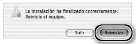 NIKON SUPER COOLSCAN LS-9000 ED - Reinicie el ordinador Hagalick en Reiniciar para reinicier el ordinador. Conesto se finaliza la instalacion de Nikon Scan. - 2