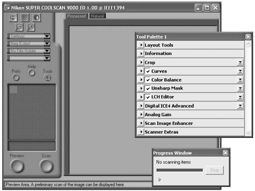 NIKON SUPER COOLSCAN LS-9000 ED - Open the scan window - 1