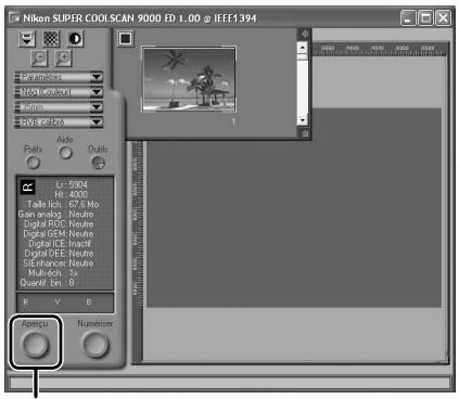NIKON SUPER COOLSCAN LS-9000 ED - Cliquez sur le bouton Aperçu Un aperçu s'affiche dans la zone d'aperçu. - 1