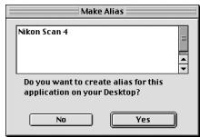 NIKON SUPER COOLSCAN LS-9000 ED - Add Nikon Scan to the Dock (Mac OS X) or create an alias (Mac OS 9) - 2