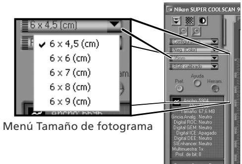 NIKON SUPER COOLSCAN LS-9000 ED - Seleccione el tamanio de fotograma (solo con pellicula de tipo medio) - 3