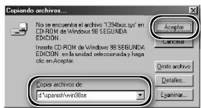NIKON SUPER COOLSCAN LS-9000 ED - El dialogo "Insertar disco" - 1