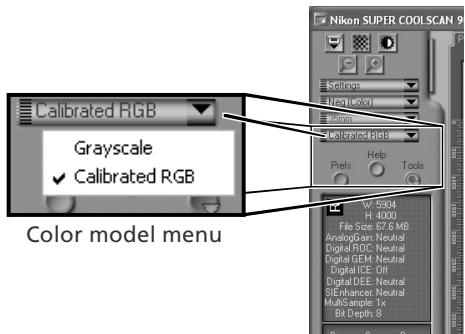 NIKON SUPER COOLSCAN LS-9000 ED - Choose a color model - 1